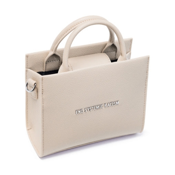 Brandon Blackwood ESR Tote taupe recycled leather silver hardware - Picture 8 of 12